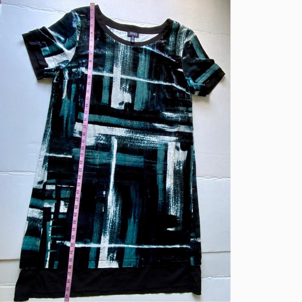 Jones New York, Stretch Velvet Short Sleeve Dress, SzXL, Office, Casual, Classic